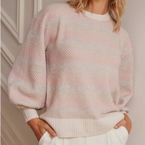 Summersalt Cozie Cashmere Soft Stripe Sweater